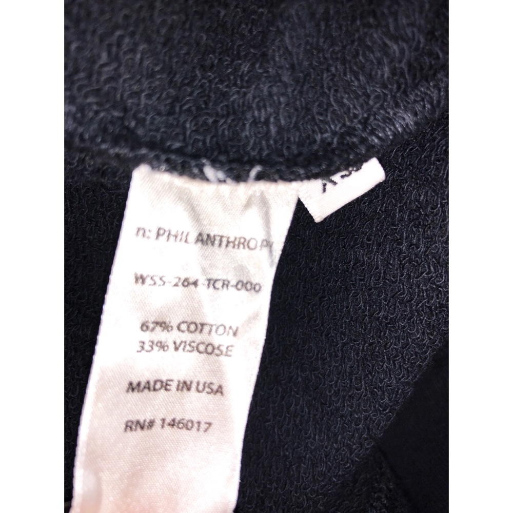 ➡️N: Philanthropy black cat zip up hoodie XS NWT - Picture 7 of 8